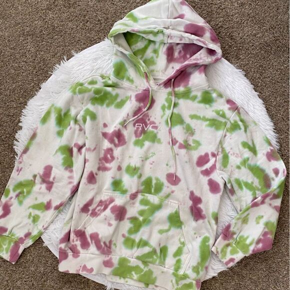 RVCA Tie Dye Sweatshirt Hoodie Womens Size Small - Picture 1 of 8
